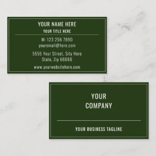 Ändern der Vorlage für die Design Color Business C Visitenkarte
