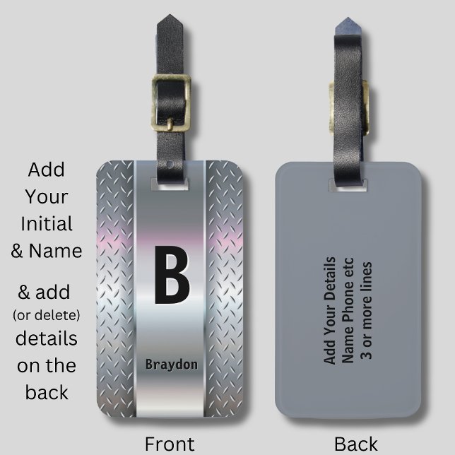 Ändern des anfänglichen Add-Namens (Löschen) Metal Gepäckanhänger (Von Creator hochgeladen)