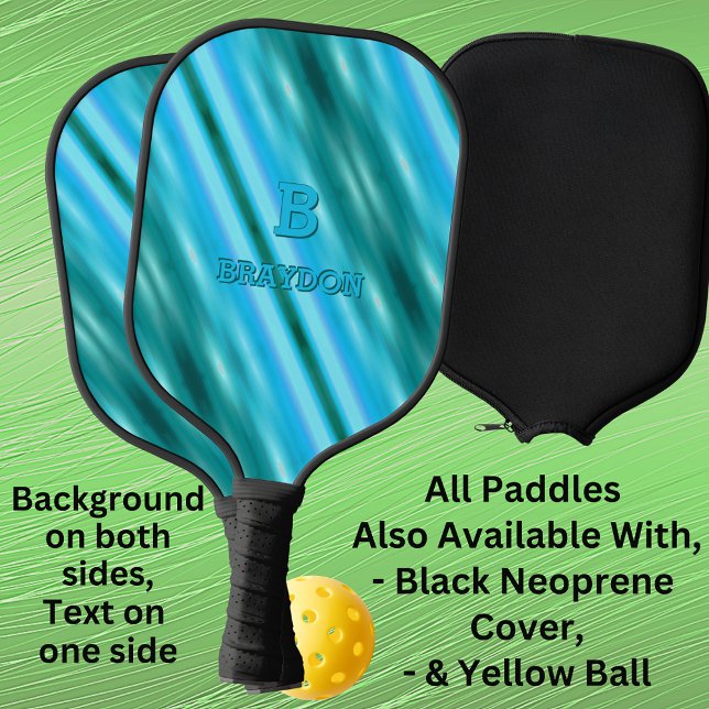 Ändern des anfänglichen Namens Soft Blue Aqua Aqua Pickleball Schläger (Von Creator hochgeladen)