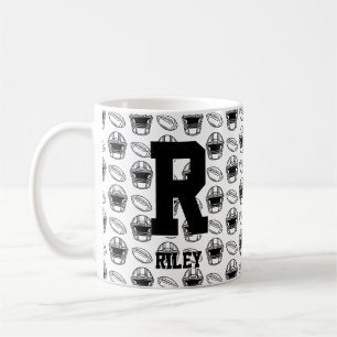 Ändern des Anfangsnamens O P Q R S T Fußball Kaffeetasse