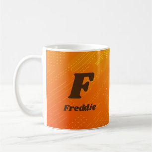 Ändern des Anfangsnamens Orange Yellow F G H I j K Kaffeetasse