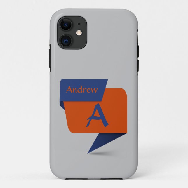 Ändern des Banners "Blue Orange Squares" für den A Case-Mate iPhone Hülle (Rückseite)