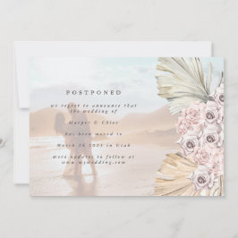 Ändern des Datums Bohemische Pampas verschoben das Save The Date