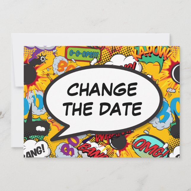 Ändern des Datums, das zeitgemäße Typografie zurüc Save The Date (Vorderseite)