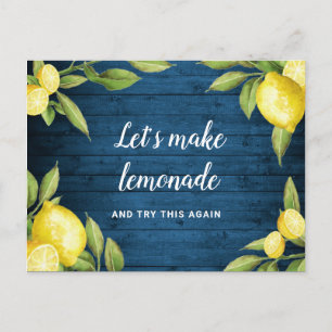 Ändern des Datums des abgesagten Ereignisses Zurüc Postkarte