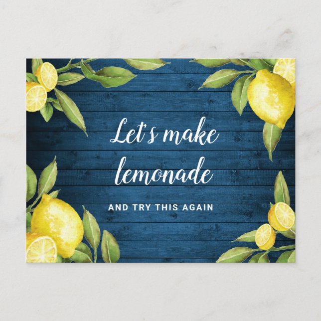 Ändern des Datums des abgesagten Ereignisses Zurüc Postkarte (Vorderseite)