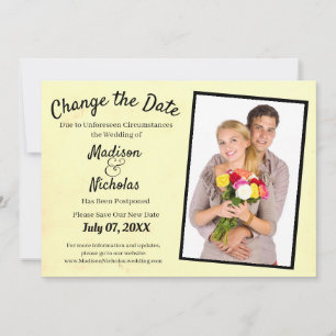 Ändern des Datums Hinzufügen von Foto Hochzeitsgel Save The Date