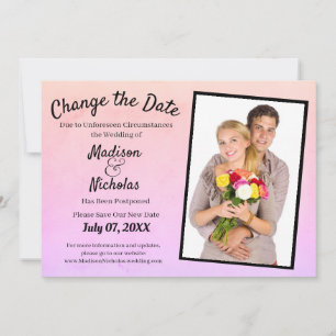Ändern des Datums Hinzufügen von Foto Hochzeitsros Save The Date