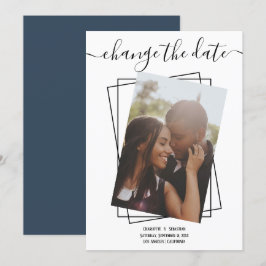 Ändern des Datums, in dem das Foto Hochzeitskarte Save The Date