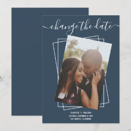 Ändern des Datums, in dem das Foto Hochzeitskarte Save The Date