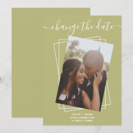 Ändern des Datums, in dem das Foto Hochzeitskarte Save The Date