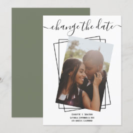 Ändern des Datums, in dem das Foto Hochzeitskarte Save The Date