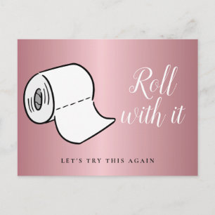 Ändern des Datums Zurückgestellt Stornierte Rose G Postkarte