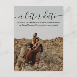 Ändern des Fotos Datumsmoderne Typografie Ankündigungspostkarte