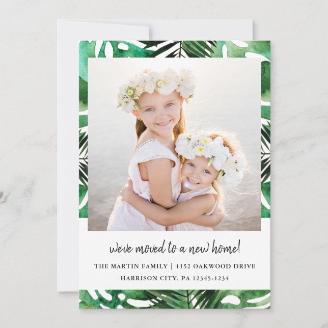 Ändern des Fotos für das  "Grüne Blätter" der Adre Ankündigung (Vorderseite)