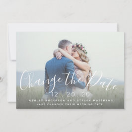 Ändern des Fotos für das Hochzeitsskript Save The Date