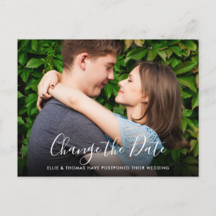 Ändern des Fotos Hochzeit verschoben Postkarte