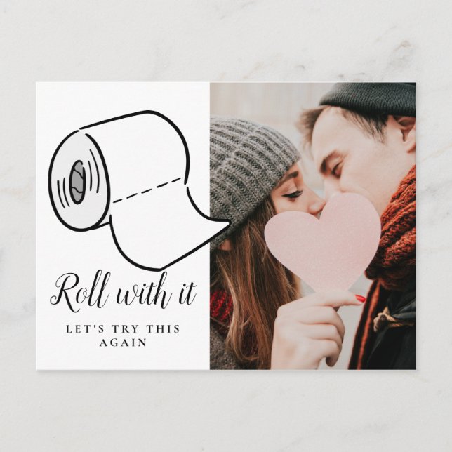 Ändern des Fotos Zurückgestellt Storniertes Ereign Postkarte (Vorderseite)