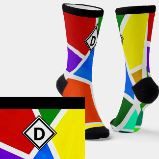 Ändern des ursprünglichen, geometrischen Farbdreie Socken