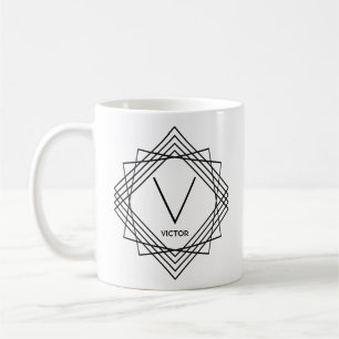 Ändern des ursprünglichen Namens Classic Geometric Kaffeetasse