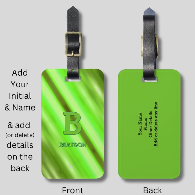 Ändern des ursprünglichen Namens Soft Green Olive  Gepäckanhänger (Von Creator hochgeladen)