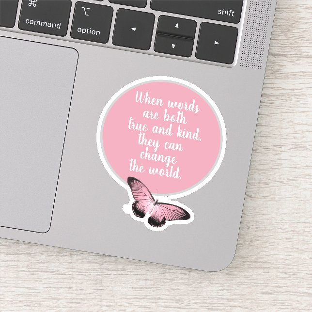 Ändern des Weltbuddha-Zitats Aufkleber (Detail)