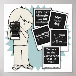 Ändern in einem Sofortposter Poster