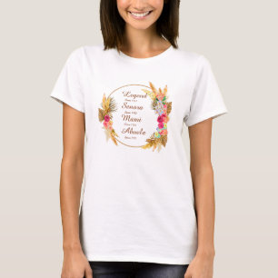 Ändern JEDER Name Datum Legende Senora Mami Abuela T-Shirt