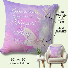 Ändern Sie ALLE TEXT Großer Umarmung senden für Ma Kissen