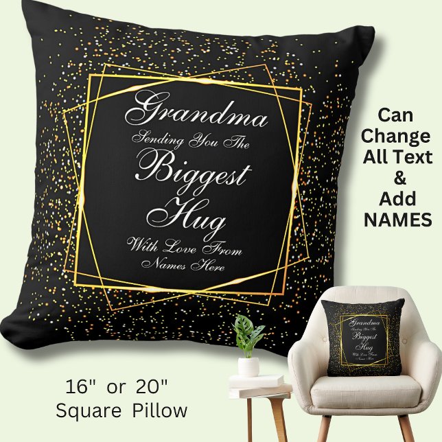 Ändern Sie ALLE TEXT Großer Umarmung senden für Ma Kissen (Von Creator hochgeladen)