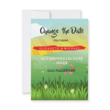 Ändern Sie das Date Wedding Blume Music Festival