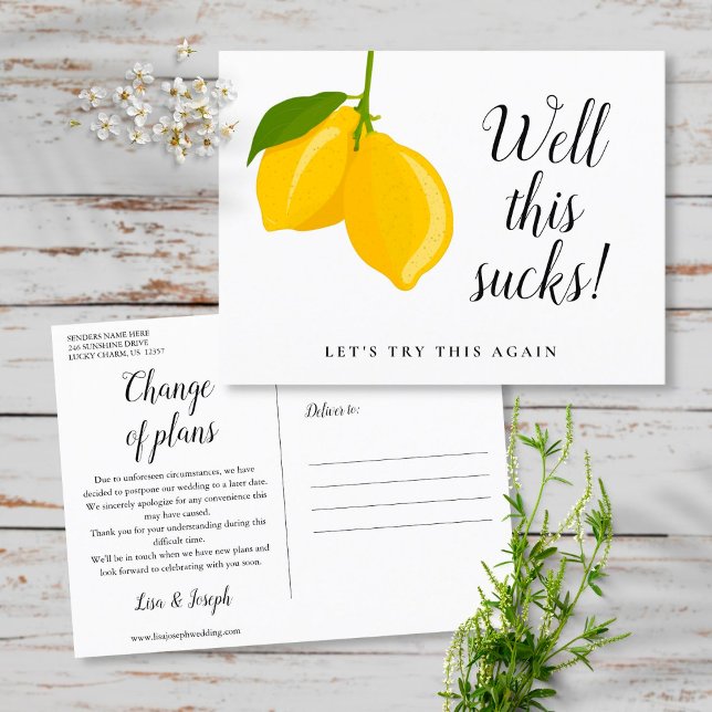 Ändern Sie das Datum, an dem das stornierte Ereign Ankündigungspostkarte (Von Creator hochgeladen)