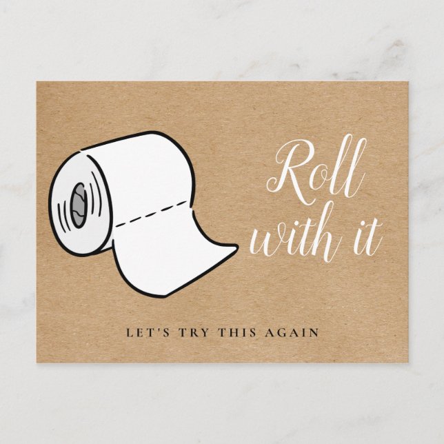 Ändern Sie das Datum, an dem das stornierte Ereign Postkarte (Vorderseite)