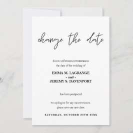 Ändern Sie das Datum der Hochzeitsankündigung Save The Date