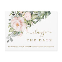 Ändern Sie das Datum der rosa Blume Hochzeit