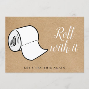 Ändern Sie das Datum Zurückgestellt Stornierungser Einladung