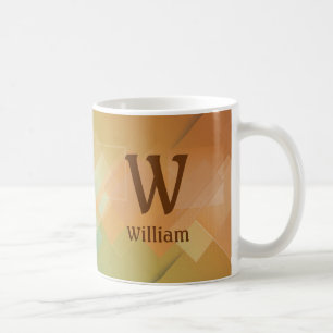 Ändern Sie den Anfangsnamen Grün in Braun V W X Y  Kaffeetasse