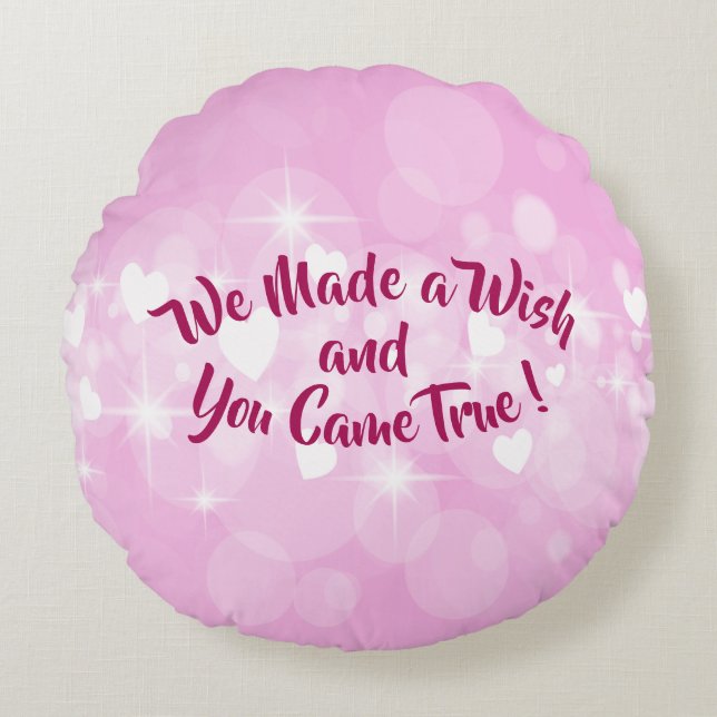 Ändern Sie den Namen Text, den wir gemacht haben,  Rundes Kissen (Vorderseite)