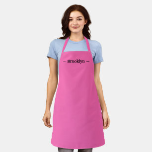 Ändern Sie den Namen Text schwarz heiß rosa schwar Schürze