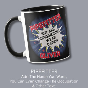 Ändern Sie den Namenstext, PIPEFITTER, nicht alle  Tasse