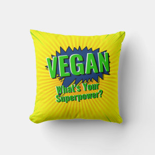 Ändern Sie den Text Vegan in den Text für den Stil Kissen