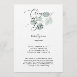 Ändern Sie die Datumskarte Einladung