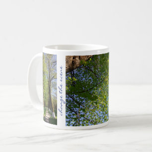 Ändern Sie die Natur der inspirierenden Zitatspure Kaffeetasse