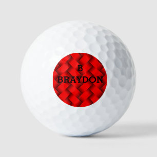 Ändern Sie die ursprüngliche Bezeichnung Red Woven Golfball