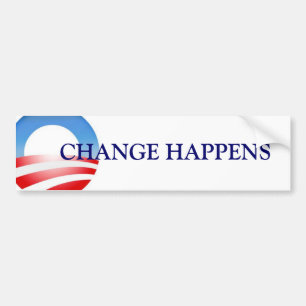 Ändern Sie geschieht (Obama) Autoaufkleber