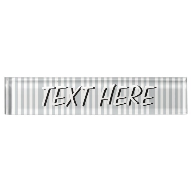 Ändern Sie graue Streifen in eine beliebige Farbe. Namensplakette (Vorderseite)