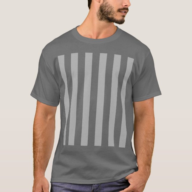 Ändern Sie graue Streifen in eine beliebige Farbe. T-Shirt (Vorderseite)