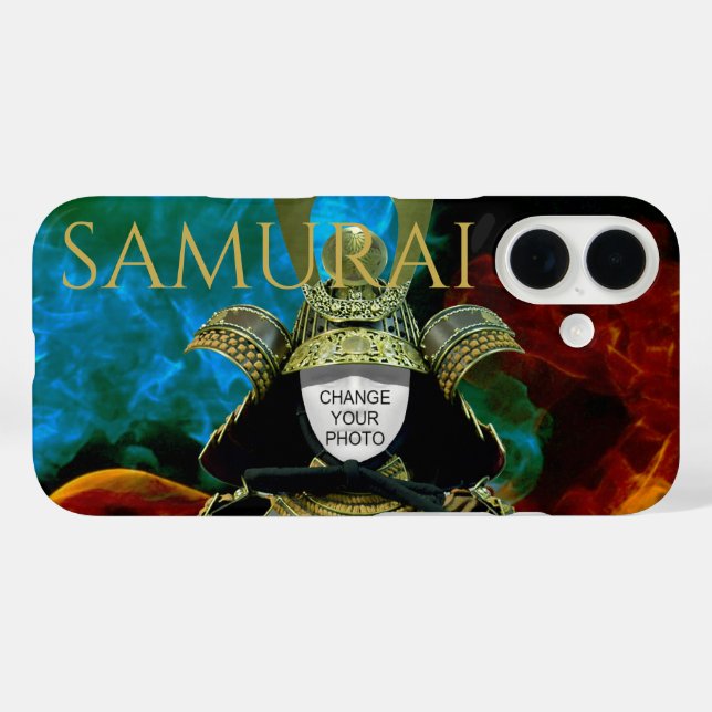 Ändern Sie Ihr Foto, Samurai Helmet Case-Mate iPhone Hülle (Rückseite (Horizontal))
