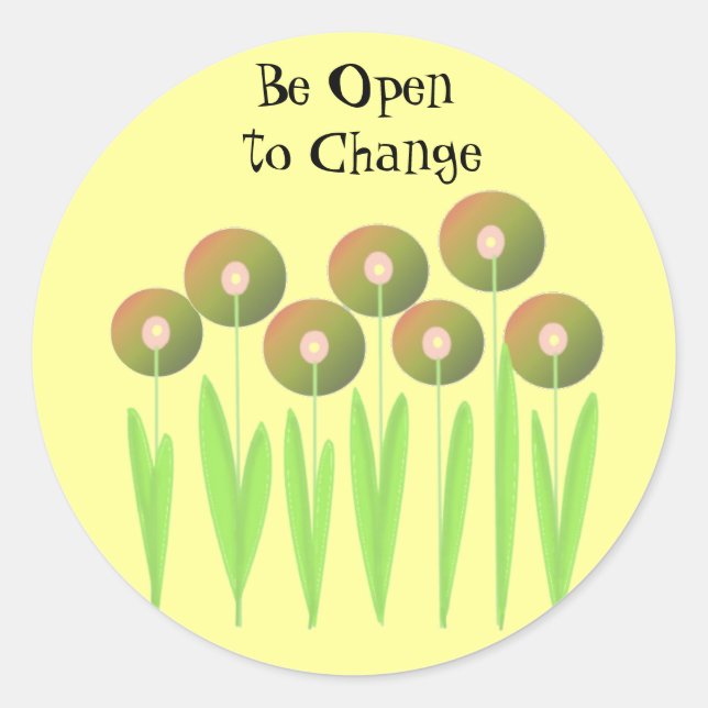 Ändern Sie Ihre Ansicht Runder Aufkleber (Vorderseite)