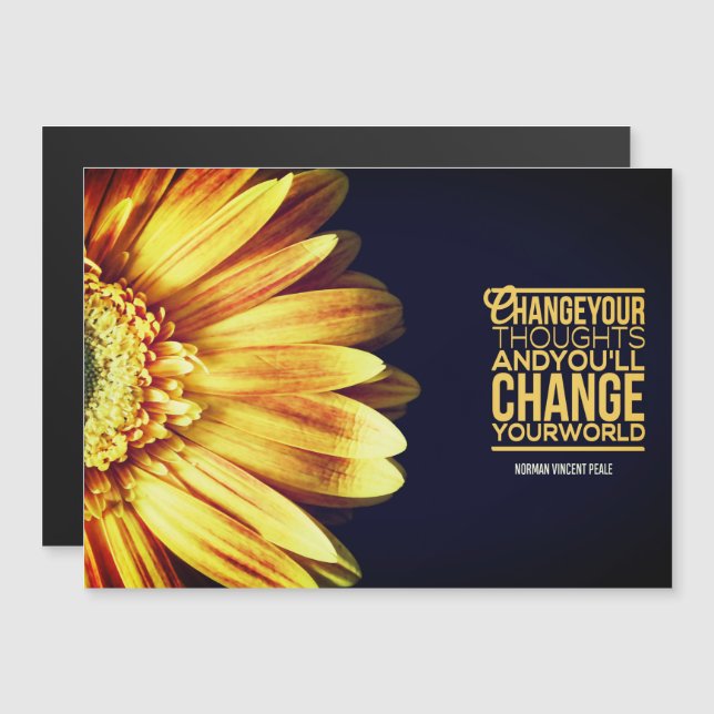 Ändern Sie Ihre Gedanken Magnetkarte (Vorne/Hinten)